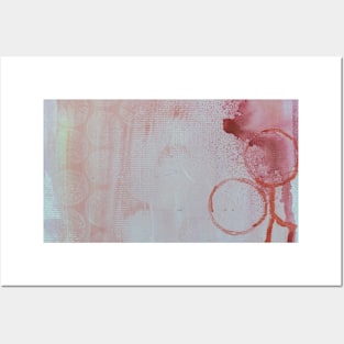 Abstract background illustration with faint circles Posters and Art